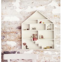 Wooden Dolls House Shelf-White